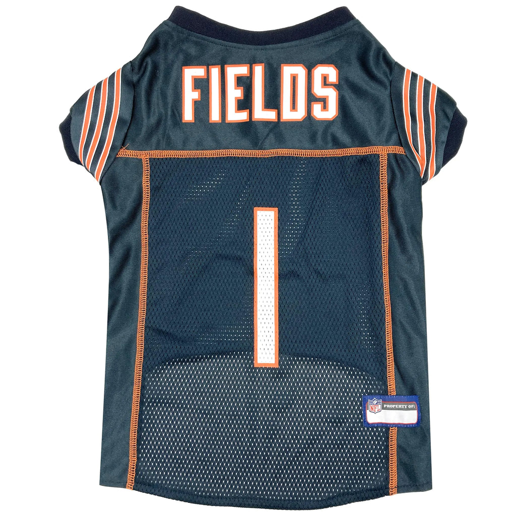 Pets First NFL Team Player Justin Fields Jersey for Dogs and Cats NFLPA Chicago Bears Pet Jerseys Size X-Small